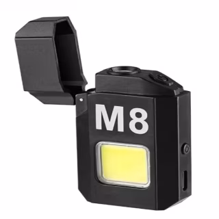 Зажигалка спиральная USB и Led фонарик X-Balog LV-6002, 9075