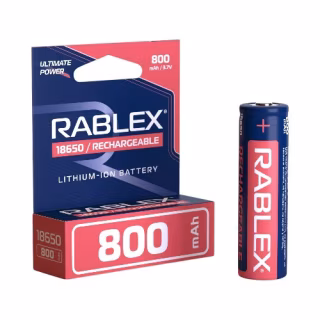 Аккумулятор Rablex 18650, 800mAh 3.7v