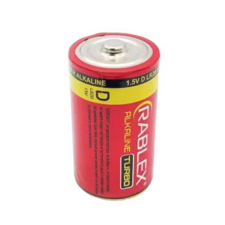 Батарейка Rablex LR20/D2/2шт, TURBO, Лужна