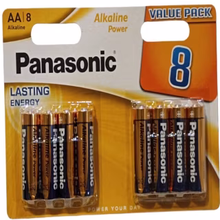 Батарейка Panasonic LR6, AA, Alkaline, 8 штук
