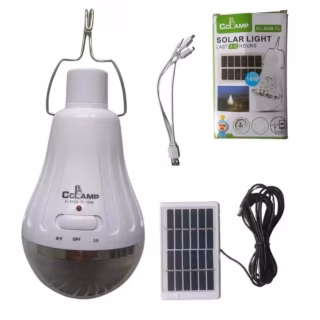 Фонарь для кемпинга Cclamp CL-6028, аккумулятор, солнечная панель