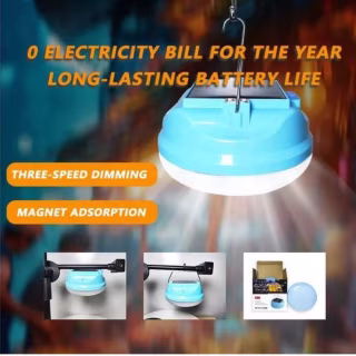 Фонарь для кемпинга Cclamp CL-023B, 50W, аккумулятор, солнечная панель