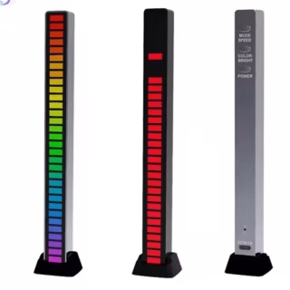 Светодиодный эквалайзер D08 - RGB, активируемый музыкой, 32-битный VU