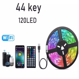 Лента светодиодная c bluetooth и управлением с телефона + 5 метра, APP BT, 7995/