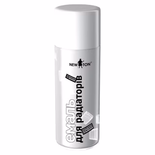 Аерозольна фарба для автомобіля New Ton для радіаторів біла, 400 мл (000000663)