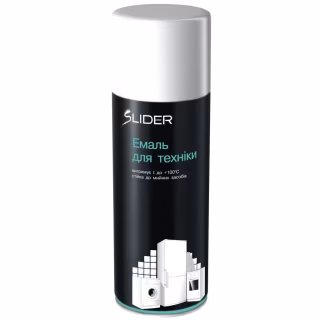 Аерозольна фарба для автомобіля SLIDER для побутової техніки біла, в аер. упаковц 400мл (000009402)