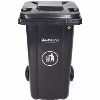 Контейнер для мусора Домівка 100L-A Темно-серый 100 л (000033132)