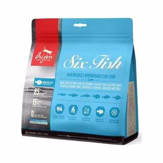 Сухой корм для кошек Orijen 6 Fish Cat&kitten 340 г (0064992281342)