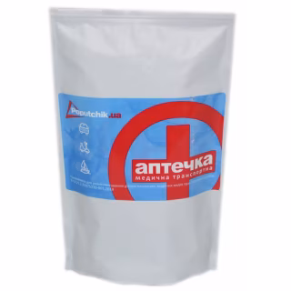 Автомобильная аптечка Poputchik згідно ТУ білий Дой-Пак 140х240 (02-003-ДП)