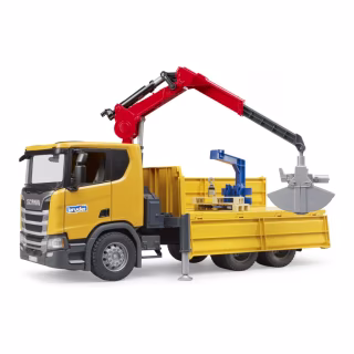 Спецтехніка Bruder Scania Super 560R з краном-маніпулятором 1:16 з аксесуарами (03551)