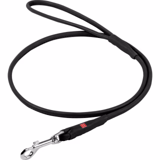 Повідець для собак WAUDOG Soft круглий XS d6 Д 122 см чорний (04911)