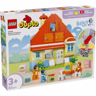 Конструктор LEGO DUPLO Bluey Родинний дім Блуї із грою на запам'ятовування (10459)