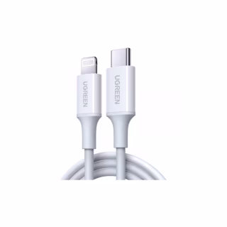 Дата кабель USB-C to Lightning 1.0m 3A US171 white Ugreen (10493)