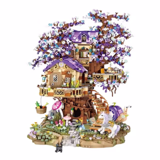 Конструктор LOZ mini Будиночок ельфа на дереві без фігурок (1065)