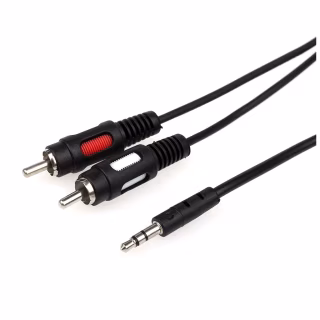 Кабель мультимедійний 3.5mm M to 2xRCA M 1.8m Atcom (10707)