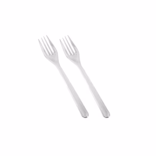 Виделки одноразові Швидkoff Пластикові прозорі 100 шт. (10711)