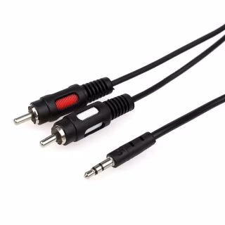 Кабель мультимедійний 3.5mm M to 2xRCA M 0.8m Atcom (10810)