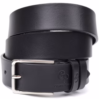 Ремінь Grande Pelle Брючний з натуральної шкіри Чорний (11676)