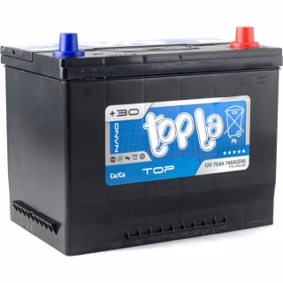 Аккумулятор автомобильный Topla 75 Ah/12V Top/Energy Japan Euro (118 875)