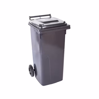 Контейнер для сміття Алеана На колесах з ручкою Сірий 240 л (122068/т.сірий)