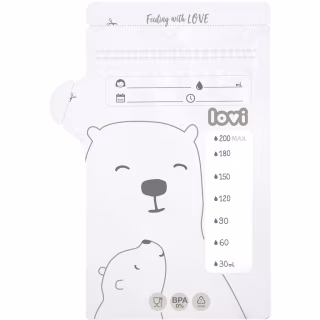 Пакет для зберігання грудного молока Lovi Buddy bear 25 шт (12/208)