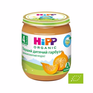 Детское пюре HiPP Первая детская тыква 125 г (1223093)