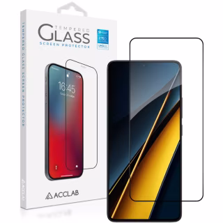 Стекло защитное ACCLAB Full Glue Xiaomi Poco X6 Pro Black (1283126588679)