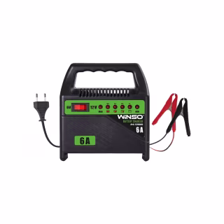 Зарядний пристрій для автомобільного акумулятора WINSO 6В-12В.Макс.струм підзарядки 6А.Макс.Ем 80Ah (139060)
