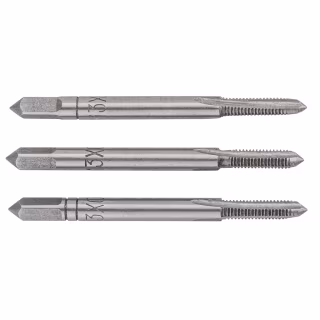 Метчик Topex M3, шаг 0.5 мм, 3 шт. (14A203)