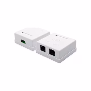 Компьютерная розетка Atcom RJ45 x2 UTP 5e (15254)