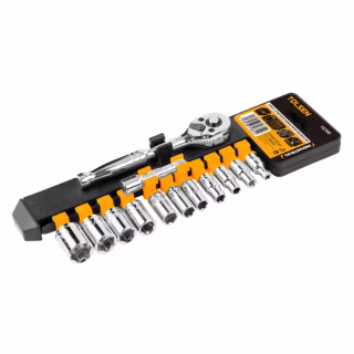 Набір торцевих головок Tolsen дюймових 1/4" 13шт Профі (15390)