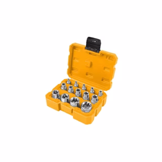 Набор торцевых головок Tolsen ПРОФИ торцевые, внутренний Torx Е4-Е24, 14 шт. (15514)