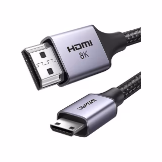 Кабель мультимедійний HDMI M to HDMI mini M 2.0m 8K HD163 black Ugreen (15515)