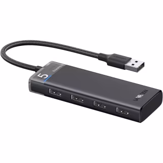 Концентратор Ugreen USB 3.0 to 4xUSB 3.2 Gen1 CM653 black (15548)
