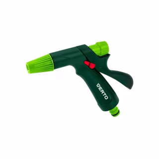 Пістолет для поливу Verto пістолетний, 1/2"-3/4", регулювання напору / розпилу води, тримач двокомпонентний (15G716)