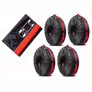 Чохол для зберігання автомобільних коліс Poputchik розмір L R17-20, 4 шт (16-002/4шт)