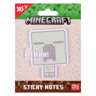 Папір для нотаток Yes з липким шаром фігурний Minecraft Creeper 40 аркушів (170398)