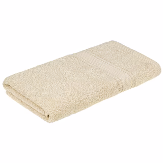 Полотенце Home Line махровое бордюрное (кремовое) 400 гр/м2, 70х140 см (181821)