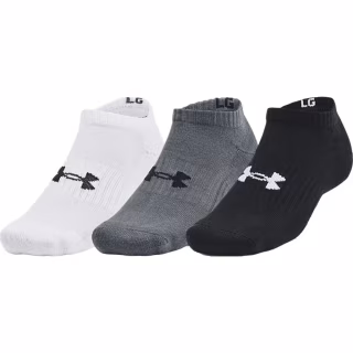 Шкарпетки Under Armour 1363241-003 Core No Show 3 пари Чорний MD (194513943142)