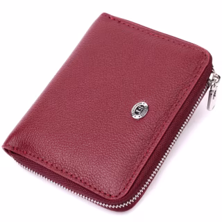 Кошелек ST Leather Кожаный Бордовый (19485)