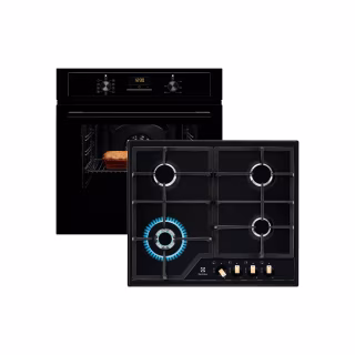 Комплект вбудованої техніки Electrolux Духова шафа EOF3H50BK + Варильна поверхня KGS6436RK (1)