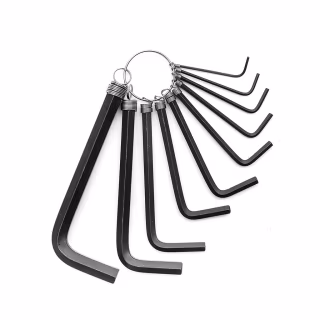 Набор инструментов Tolsen Г-образных шестигранных ключей 10 шт на кольце (20051)