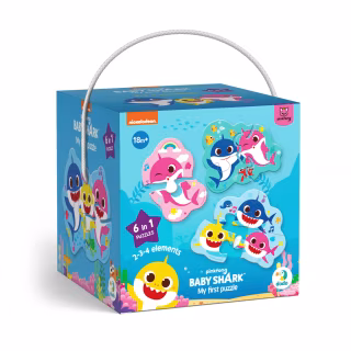 Пазл DoDo 2-3-4 элемента Baby Shark (200587)