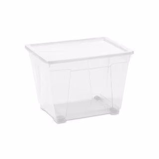 Контейнер для зберігання DEA home Easy прямокутний на колесах Прозорий 20 л (20078)