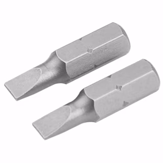 Набор бит Tolsen S2 прямой шлиц 6.5х1.2х25 мм, 2 шт (20207)