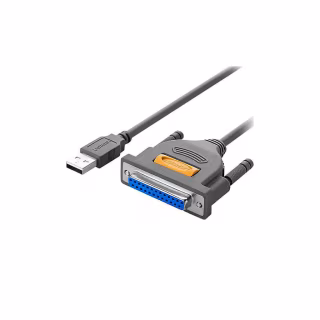 Кабель для принтера USB 2.0 to DB25 2.0m US167 black Ugreen (20224)