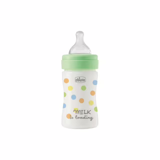 Пляшечка для годування Chicco Perfect Easy силіконова, від 0+ міс. повільний потік 150 мл, (20241.30)