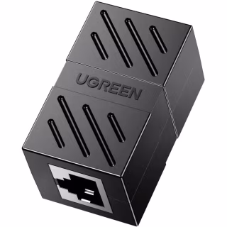 Сращиватель RJ-45 NW114 Ethernet Cable Extender Adapter Black Ugreen (20390)