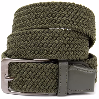 Ремінь Vintage Текстильний чоловічий Оливковий (20527)