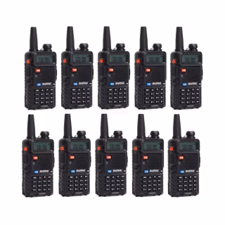 Портативна рація Baofeng UV-5R Black Ten Pack комплект 10 шт (2200000758972)